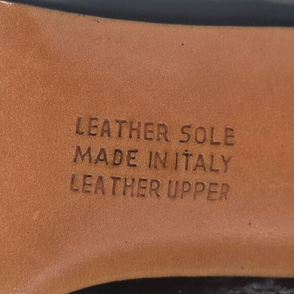 Vintage Salvatore Ferragamo Black Leather Dress Pumps Womens Size 8 Formal Heels - Picture 11 of 13